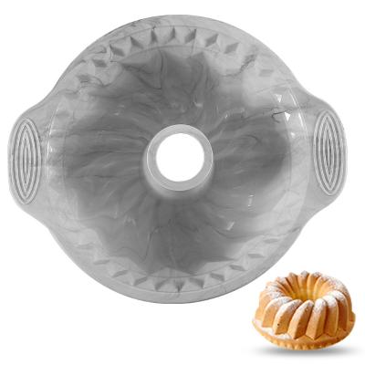 China Sustainable Undeformed Hollow Spiral Cake Mold Silicone Baking Loafbread Pans For Baking for sale