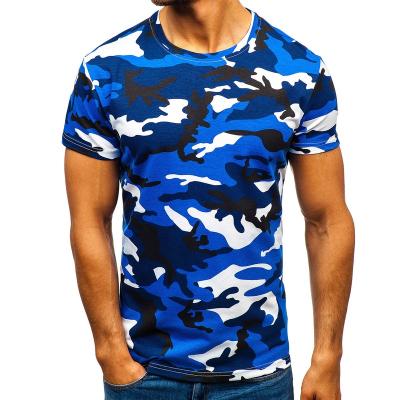 China Anti-Wrinkle Manufacturer 100% Cotton Camouflage Oversized Causal Plus Size Mens T-shirts S-6XL Custom T-shirts for sale