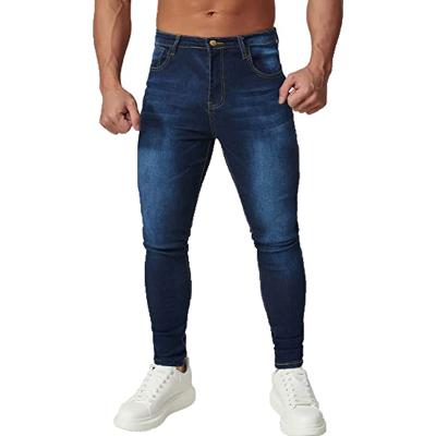 China Breathable High Quality Jeans Wholesale Mens Blue Skinny Stretch Jeans Scratch Jeans for sale