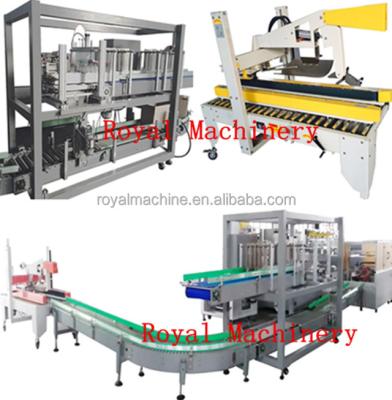 China Full Automatic High Speed ​​Bottle Can Tin Milk Box Packing Machine for sale