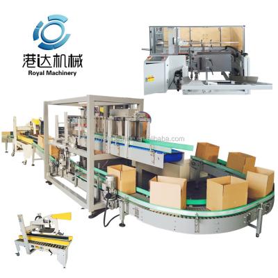 China Automatic Beverage Box Packing Machine Carton Box Filling Machine for sale