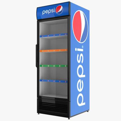 China Beverage Glass Cooler Single-temperature Display Door Temperature Chest Freezer Commercial Freezer Fridge for sale