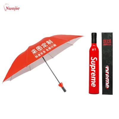 China Rain Etc Welcome Gift Custom Logo Digital Printing Cheap Wine Bottle Deco form the umbrella design factory for sale