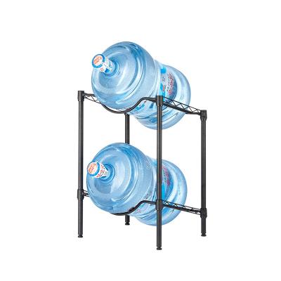 China Sustainable Powder Coated Metal Wire, 5 Gallon Display Water Bottle Holder Rack For Home Or Office Storage for sale