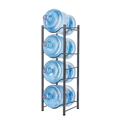 China Sustainable New Design Office Home , Metal Water Dispenser Bottle Storage Rack Holds Eight 5 Gallon Bottles For Water for sale