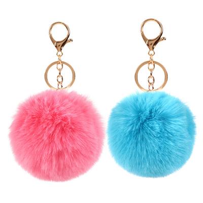 China Hot Wholesale Custom Made Rabbit Fur Pompom Tassel/ Nice Design Promotion Decoration Main Chain for sale