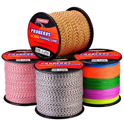 China High tensile super quality 500m Jof pe braid fish line Multifilament Jof pe 4 strands fishing line for sale