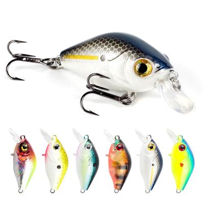 China 40mm 7g 50mm bass hard lure lure set plastic crank fishing crankbait sinking artificial bait FC01 for sale