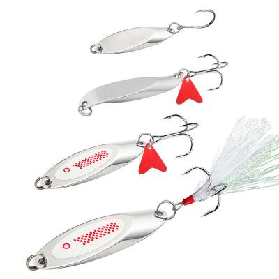 China 21g 28g 35g 42g 54g 80g sea fishing spinner casting lures lumo metal lucky lead spinner GJ-004 for sale