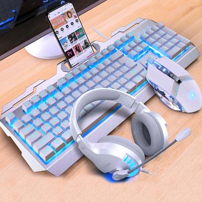 China For Game V2 Colored Wired Gaming Keyboard and Headphone Gaming Mouse Combo for sale