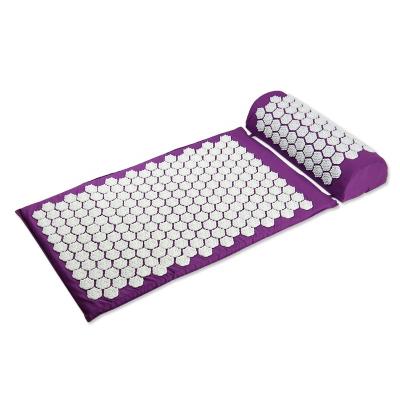 China Body Manufacturer Wholesale Healthy Stress Relief Acupressure Mat And Pillow Set China Acupuncture Mat Organic for sale