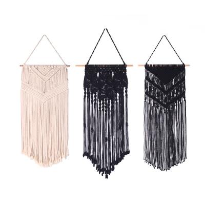 China Bilink Art Decor Bohemian Geometric Tapestry with Tassel Boho Woven Tapestry Living Room Bedroom Macrame Wedding Hanging Wall Hanging for sale