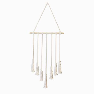 China Bilink Wholesale High Quality Eco-friendly Hanging Organizer Boho Home Decor Photo Display Macrame Wall Hanging Pictures for sale