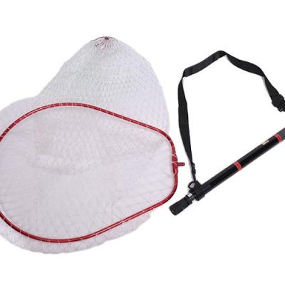 China New Design Carbon Removeable High Strength Telescopic Handle Xiangtai Rubber Nets For Landing Net for sale