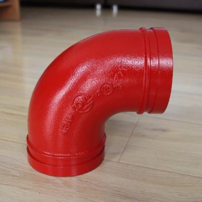 China Hotels FM/UL Approved Ductile Iron Grooved Mechanical Grooved Fittings Tee. for sale