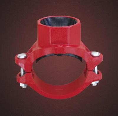 China General Grooved Mechanical Tee / Grooved Fittings / Ductile Iron Grooved Pipe Fittings for sale