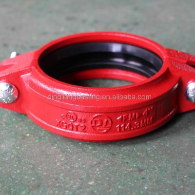 China General Rigid Coupling-Grooved Fittings /ductile Iron Grooved Pipe Fittings for sale