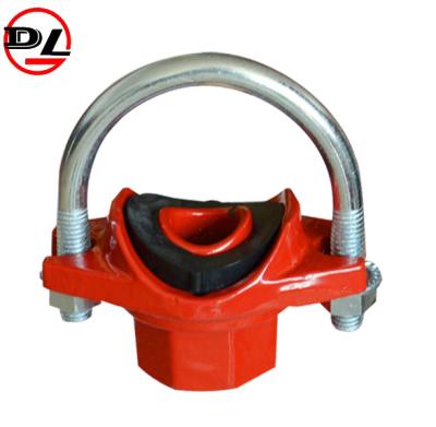 China Malleable Iron Pipe Fittings Painted or Galvanized Mechanical Tee 1/2'| 12' U-bolt for sale