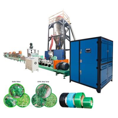 China 3kw Cooling PET Strap Making Machine Efficiency PET Extruder for 9-32mm Wide PET Straps for sale