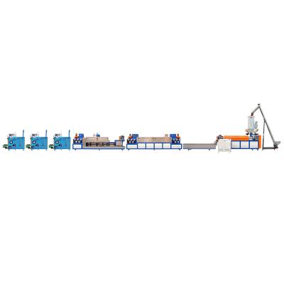 China PP Single Screw Carton Box Plastic Strap Production Line For Granules for sale