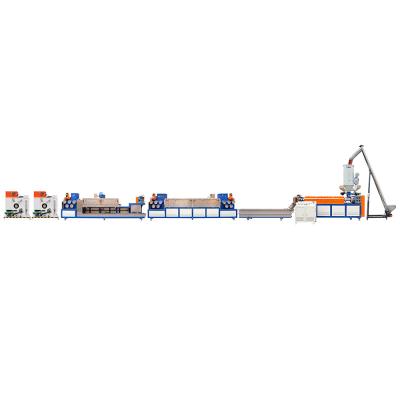 China Automatic PP Strap Band Extrusion Line 9mm Plastic Tape Strapping Machine for sale