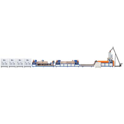 China Plastic PP Packing Strap Making Machine Fully Automatic 90-600 KG/H for sale