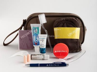 China Cabin Offer Amenities Kits Business First Class Airline Kits Full Set US Airways Travel Kits for sale