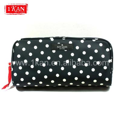 China Cosmetics Convenience 1Kan Travel Pouch Fashion Polka Dot Cosmetic Bag for sale