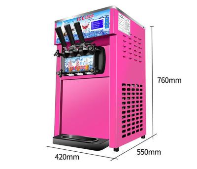 China 2021 Brand New Outdoor Hot Sale Ice Cream Machine Selling New Table Fruit Ice Cream Maker Soft Ice Cream Machines for sale