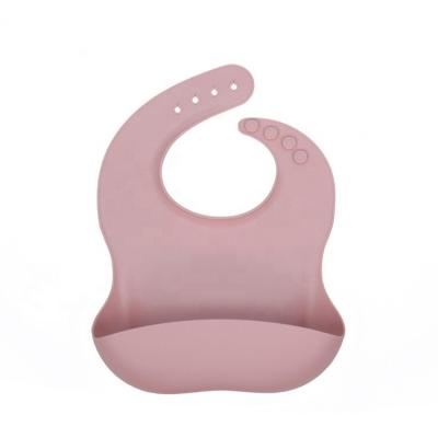 China Morden Luxury Silicone Feeding Bib with Pocket Stops Stains, Silicon No-Wash Bibs for Babies Boys Girls for sale