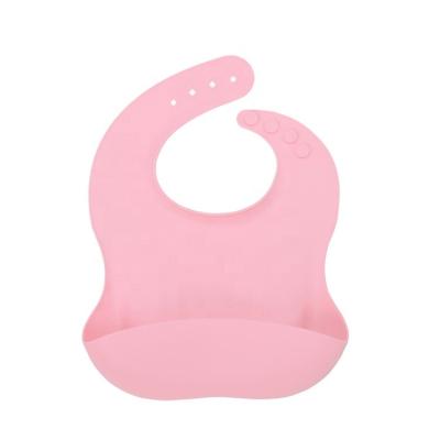 China Morden Luxury Hot Sale Light Neck Strap Adjustable Baby Silicone Bib, Food Grade Silicone Bib For Newborn Gift for sale