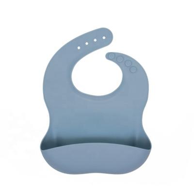 China Morden Supplier Luxury Chinese Kids Dining Eco Friendly Non-Toxic Silicone Cute Baby Bib for sale