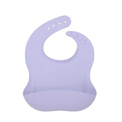 China Morden Wholesale Luxury Customized Roll Up Kids Forming Infant Drool Feeding Waterproof Silicone Baby Bib for sale