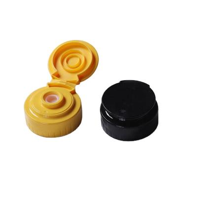 China Non Spill Valve Wholesale Flip Silicone Food Grade Top Cap For Ketchup Dispensing, Thread Size 38-400, No Leakage Flip Top Cap for sale