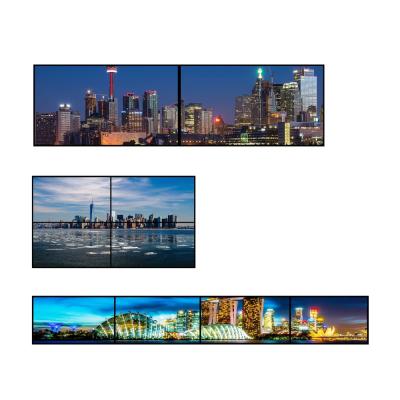 China 49 55 65 Inch LCD 4k Panel Screen 2x2 3x3 Indoor Display Price Indoor Video Wall Mutil Advertising Screen for sale