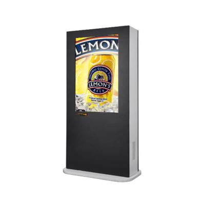 China Slim Outdoor Digital Totem Kiosk LCD Advertising Player Display Outdoor Monitoer Stand 55 65 75 86 Digital Signage for sale