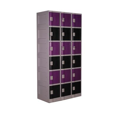 China Hot Supermarket/School/Dormitory/Library/Gym Sale Factory Price Gym Storage Furniture Easy Assemble School ABS Plastic Locker for sale