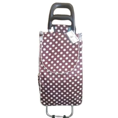 China Vegetable Trolley Satin Shopping Trolley Bag Folding Waterproof Shopping Trolley Shopping Bag for sale