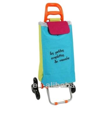 China Folding 2 Wheel Or 6 Wheel Foldable Shopping Cart For Stair Climbing Folding Bags With Wheels for sale