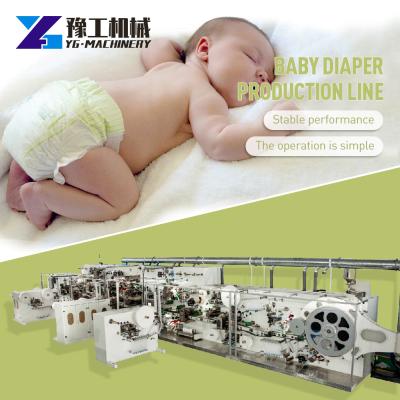 China Home Use Adult Diapers Mannufactring Machines Adult Diaper Making Equipment for sale