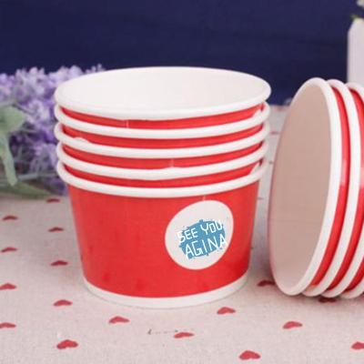 China 2022 Wholesale Hot Male High Quality Custom Bulk Bowl Disposable Ice Cream Paper Cup Logo Design Disposable Printed for sale