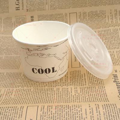 China 2022 Customer Printed Disposable Ice Cream Disposable Paper Cup With Dome Lid 2021 Hot Male Frozen Yogurt Wholesale Disposable Paper Cup for sale