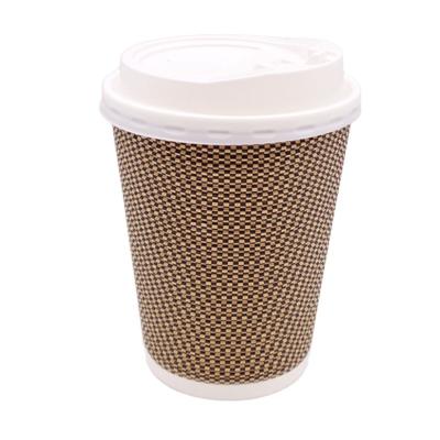 China 2022 Supplier Wholesale Disposable Single Wall Custom Brown Disposable Paper Coffee Cup With A Lid for sale