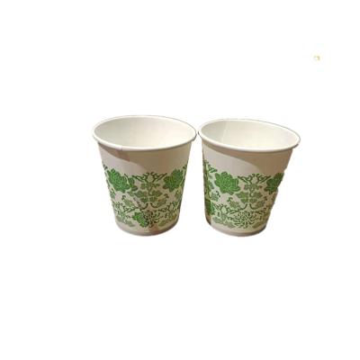 China 2022 Supplier Custom Wholesale Disposable Brown Disposable Coffee Cup With Lid Coffee Single Wall Paper Cup for sale