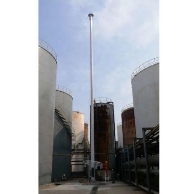 China Square 25m 30m 35m 40m High Mast Lighting Pole With Automatic Lifting Lowering Price for sale