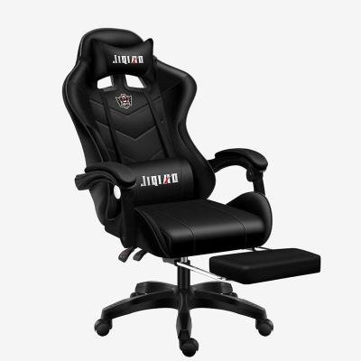 China Adjustable (height) High Back Low Price PU Extreme Ergonomic Swivel Gamer PC Gaming Chair With footrest for sale