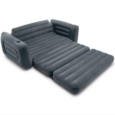 China Cooling Modern flocking plastic inflatable sofa household outdoor sofa cum bed sofa bed for sale