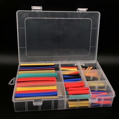 China PE Boxed Heat Shrinktubing 2:1 Electronic Color Insulated Polyolefin Sheathed Shrink Tubing Cables Tube for sale