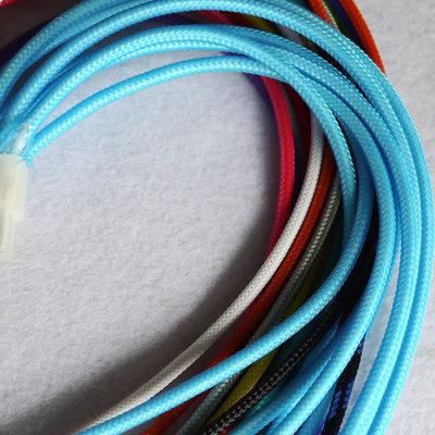 China Braided Durable PET Sleeving Cable Fluorescent Pink Blue Yellow UV Green Tight High Density Expandable 3 4 6 8 10 12 16 20 25 30 40mm for sale