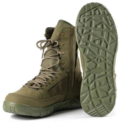 China Men's Autumn Outdoor Shoes Dark Green Side Zipper Winter Desert Boots Factory Supply Directly From Stream for sale